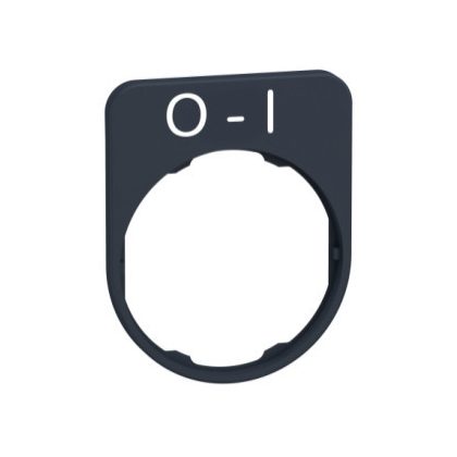 SCHNEIDER ZBYFP2178 Harmony felirati tábla, 40x50 mm, műanyag, Ø30 süllyesztett készülékhez, O-I