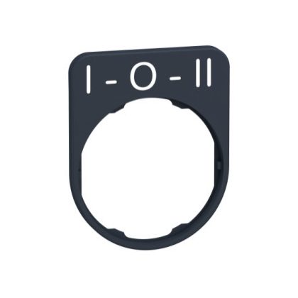   SCHNEIDER ZBYFP2186 Harmony felirati tábla, 40x50 mm, műanyag, Ø30 süllyesztett készülékhez, I-O-II