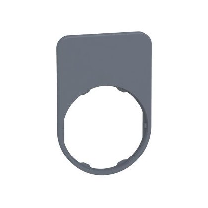   SCHNEIDER ZBYFP6101C0 Harmony felirati tábla, 40x60 mm, műanyag, Ø30 süllyesztett készülékhez, felirat nélkül, szürke perem