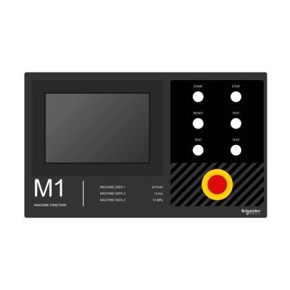   SCHNEIDER ZBYLECUST11 Harmony kezelőpanel maszk, 500x300mm, személyre szabott