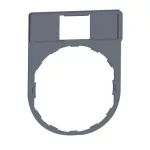  SCHNEIDER ZBZ32C0 Harmony címketartó 30x40 mm, Ø22 készülékekhez, 8x27 mm felirati címke nélkül, szürke perem
