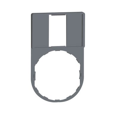 SCHNEIDER ZBZ33C0 Harmony címketartó 30x50 mm, Ø22 készülékekhez, 18x27 mm felirati címke nélkül, szürke perem