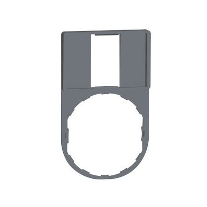 SCHNEIDER ZBZ33C0 Harmony címketartó 30x50 mm, Ø22 készülékekhez, 18x27 mm felirati címke nélkül, szürke perem