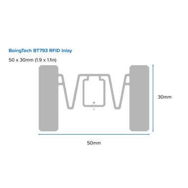 ZEBRA SAMPLE16389R Boingtech BT793 Inlay RFID Label