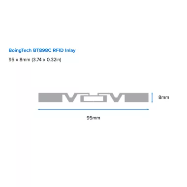 ZEBRA SAMPLE17649R Boingtech BT898C RFID Inlay