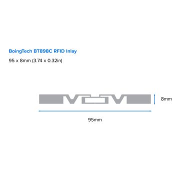 ZEBRA SAMPLE17649R Boingtech BT898C RFID Inlay