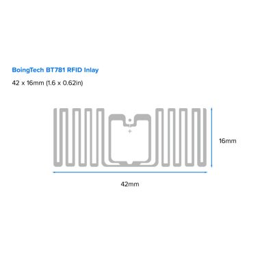 ZEBRA ZIPRD3016344 Boingtech BT781 Inlay RFID Label