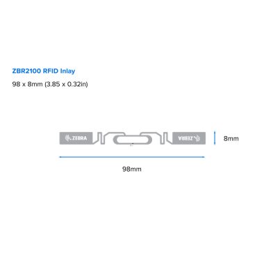 ZEBRA ZIPRD3017411 Zebra ZBR2100 RFID Inlay