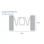 ZEBRA ZIPRM3016391 Boingtech BT793 Inlay RFID Label
