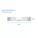 ZEBRA ZIPRM3017412 BoingTech BT0573 Inlay RFID Label