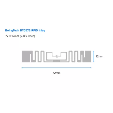 ZEBRA ZIPRM3017412 BoingTech BT0573 Inlay RFID Label