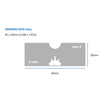 ZEBRA ZIPRT3014477 Zebra ZBR4000 Inlay RFID Label