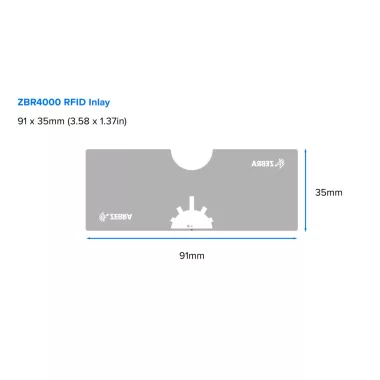 ZEBRA ZIPRT3014478 Zebra ZBR4000 Inlay RFID Label