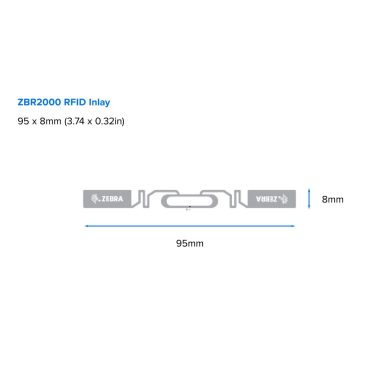 ZEBRA ZIPRT3015298 Zebra ZBR2000 Inlay RFID Label
