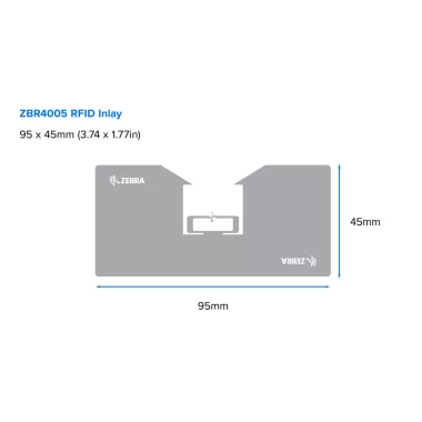 ZEBRA ZIPRT3016315 Zebra ZBR4005 Inlay RFID Label