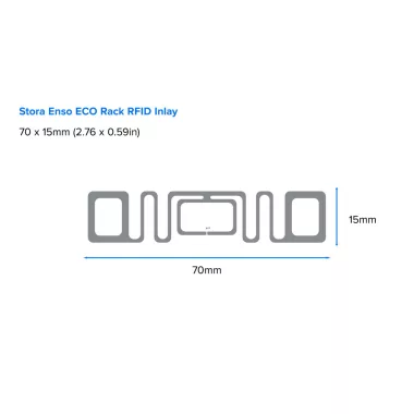 ZEBRA ZIPRT3016340 Stora Enso ECO Rack Inlay RFID Label ZEBRA ZIPRT3016340 Stora Enso ECO Rack Inlay RFID Label
