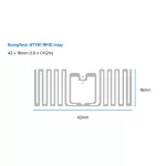 ZEBRA ZIPRT3016343 Boingtech BT781 Inlay RFID Label
