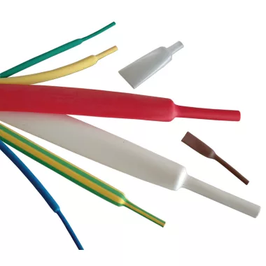 TRACON ZS024Z Zsugorcső, vékonyfalú, 2:1 zsugorodás, zöld 2,4/1,2mm, POLIOLEFIN