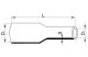 TRACON ZS095P Zsugorcső, vékonyfalú, 2:1 zsugorodás, piros 9,5/4,8mm, POLIOLEFIN