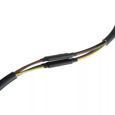 TRACON ZSRSET-1DA Kötéskészlet huzalárnyékolású, 4-erű kábelhez, gyantás 4×6mm2-4×25mm2, (4×19/6mm, l=150mm)+(1×51/16mm, L=500mm)