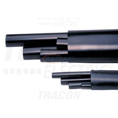 TRACON ZSRSET-2A Zsugorcső készlet, darabolt, közepesfalú, 4 érhez, gyantás 4×25mm2-4×35mm2, (4×19/6mm, l=200mm)+(1×50/16mm, L=1000mm)