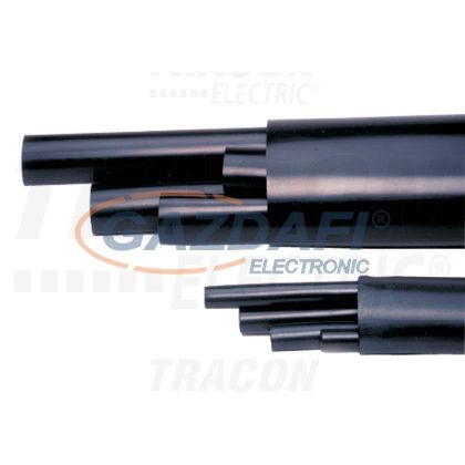   TRACON ZSRSET4-10 Zsugorcső készlet, darabolt, közepesfalú, 4 érhez, gyantás 4×10mm2, (4×12/3mm, l=100mm)+(1×40/12mm, L=500mm)