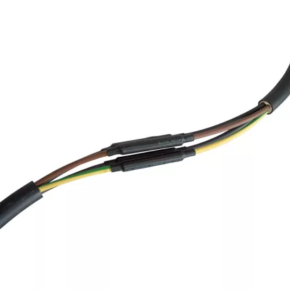 TRACON ZSRSET5-1FK Zsugorcső készlet, darabolt, vastagfalú, 5 érhez, gyantás 5×6mm2-5×25mm