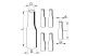TRACON ZSRSET5-1 Zsugorcső készlet, darabolt, közepesfalú, 5 érhez, gyantás 5×6mm2-5×25mm2, (5×12/3mm, l=100mm)+(1×40/12mm, L=500mm)