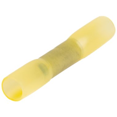 TRACON ZSTHS Zsugorodó szigetelésű toldóhüvely, elektrolitréz, sárga 4mm2, (L=41mm, d1=3,6mm), PO