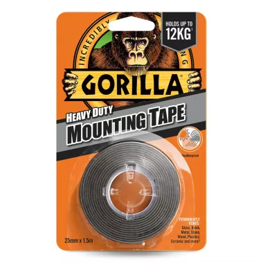 Gorilla Heavy Duty Mounting Black Tape Fekete Kétoldalas Ragasztószalag Kültérre is ( 3044200) Gorilla Heavy Duty Mounting Black Tape Fekete Kétoldalas Ragasztószalag Kültérre is ( 3044200)