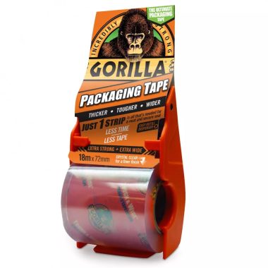 Gorilla Packaging Tape Csomagolószalag Adagolóval 18m x 72mm Extra Erős ( 3044800)