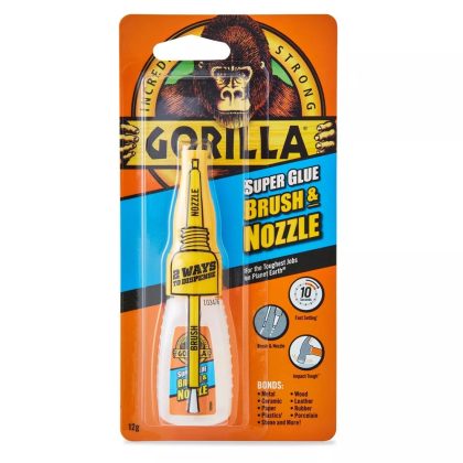   Gorilla Super Glue Brush & Nozzle Ecsetes Pillanatragasztó 12gramm ( 4044500)