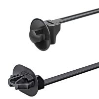 Push mount cable tie