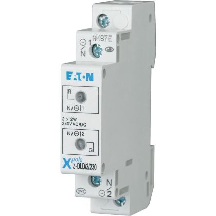   EATON 108898 Z-DLD/WH230 jelzőlámpa kétlámpás fehér + fehér, 110-240V AC/DC