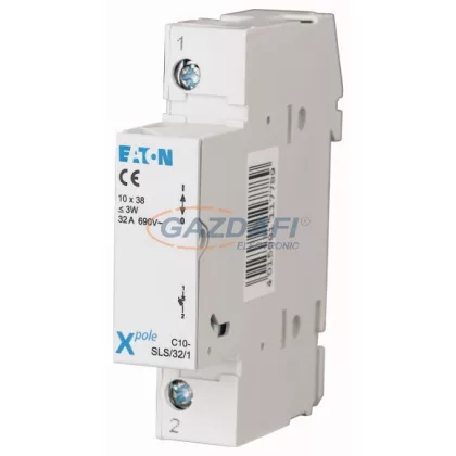   EATON 112220 C10-SLS/32/1 Biztosítós szakaszoló, 10x38 hengeres bizt.-hoz