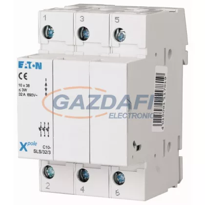   EATON 112228 C10-SLS/32/3-L Biztosítós szakaszoló, 10x38 bizt.-hoz, villogó f.