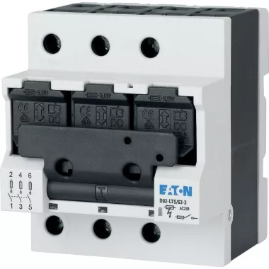 EATON 114320 D02-LTS/63-3 Biztosítós szakaszolókapcsolók D02+D01 biztosítókk