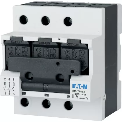   EATON 114320 D02-LTS/63-3 Biztosítós szakaszolókapcsolók D02+D01 biztosítókk