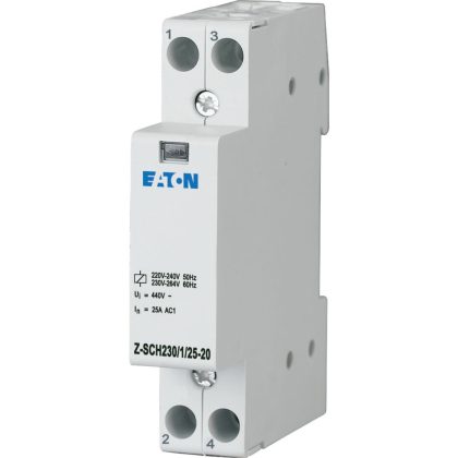   EATON 120853 Z-SCH230/1/25-20 Installációs kontaktor, 2z, 25A (AC1), 230V AC