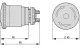 EATON 121460 M22-PVLT45P Világító VÉSZ-KI gomba 45mm, tekerő nyugtázás - 8