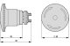 EATON 121461 M22-PVLT60P Világító VÉSZ-KI gomba 60mm, tekerő nyugtázás