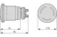EATON 121462 M22-PVT45P VÉSZ-KI gomba 45mm, tekerő nyugtázás - 8