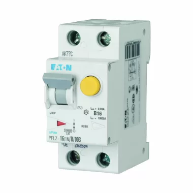 EATON 165626 PFL7-16/1N/C/03 Áramvédő-kismegszak. 10kA 1p+N EATON 165626 PFL7-16/1N/C/03 Áramvédő-kismegszak. 10kA 1p+N
