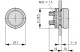 EATON 167431 M22-DRL-A Világító nyomógomb, lapos,narancs, reteszelt - 8