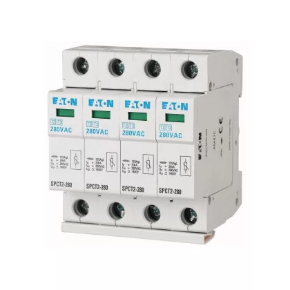   EATON 167596 SPCT2-280/4 komplett túlfesz. levezető, C, 4p, Uc=280V AC