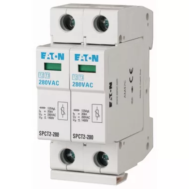 EATON 167599 SPCT2-335/2 komplett túlfesz. levezető, C, 2p, Uc=335V AC