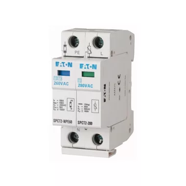 EATON 167619 SPCT2-280-1+NPE komplett túlfesz. levezető, C, 1p+N, Uc=280V AC