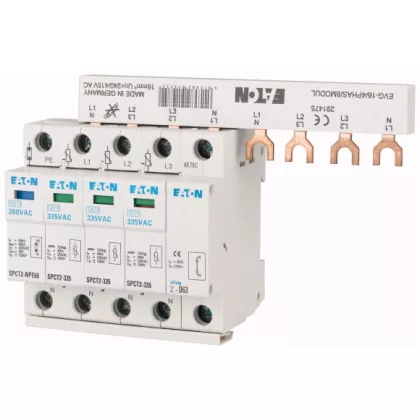   EATON 167629 SPCT2-280-3+NPE/BB komplett túlfesz. lev. C, 3p+N, Uc=280V AC, klt.