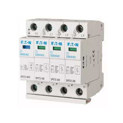   EATON 168702 SPET2-335/3+NPE kompl. túlfesz. levezető C, 3p+N, Uc=335VAC, 4,5kA