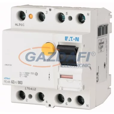 EATON 170310 FRCMM-40/4/003-R Comutator de protecție la curent 10kA cu 4 poli. EATON 170310 FRCMM-40/4/003-R Comutator de protecție la curent 10kA cu 4 poli.